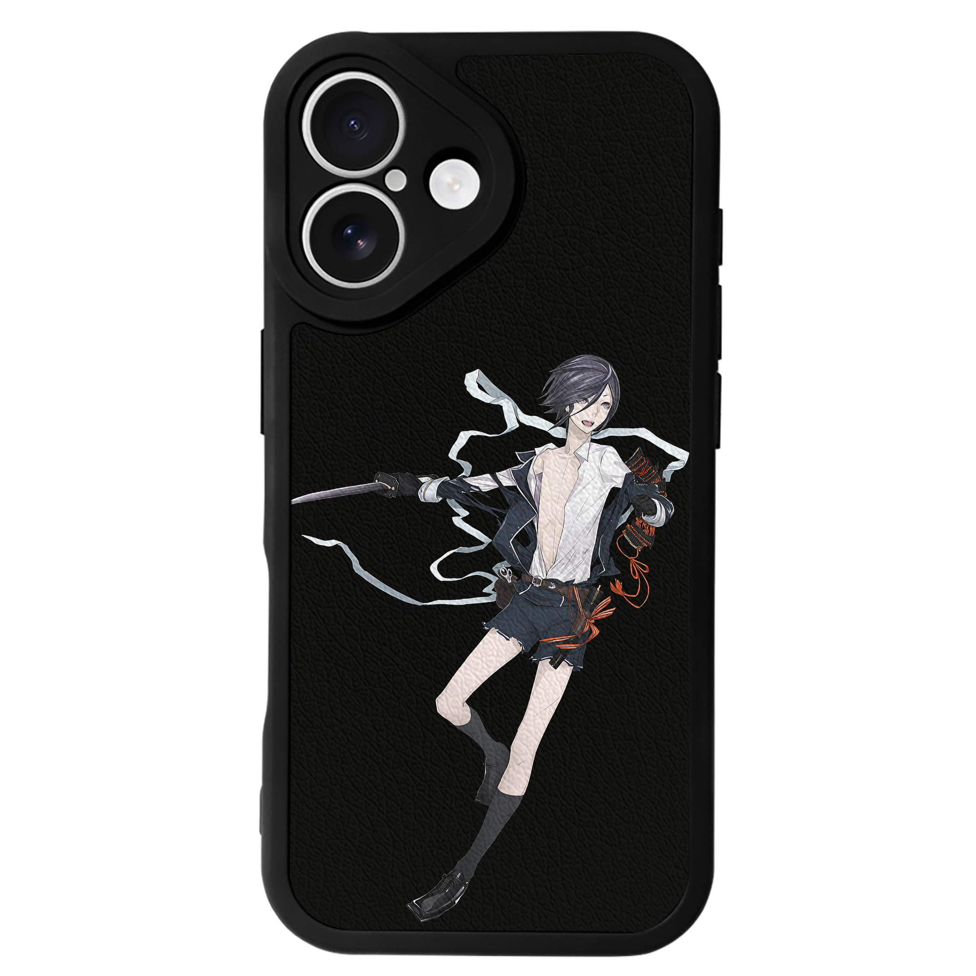 （画像用） 刀剣乱舞 Touken Ranbu 【iPhone 16シリーズ対応】シリコンスマホケース（レザー調） 材質：シリコン